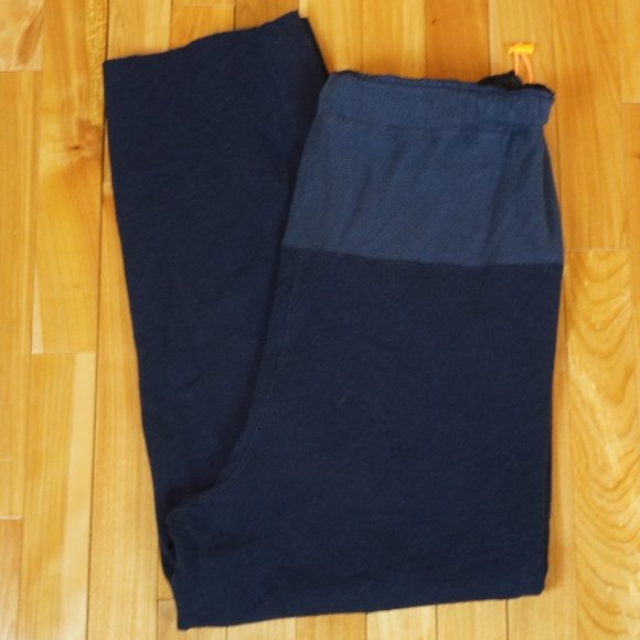Free People Movement Harem Blue Elastic Drawstring Waist Pants Size Medium - Picture 1 of 4